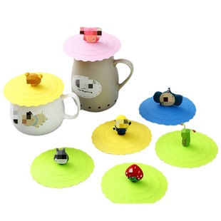 Silicone Cup Lid for Water Cup Lid Accessories Round Tea Cup Lid Mug Glass Ceramic Cup Lid