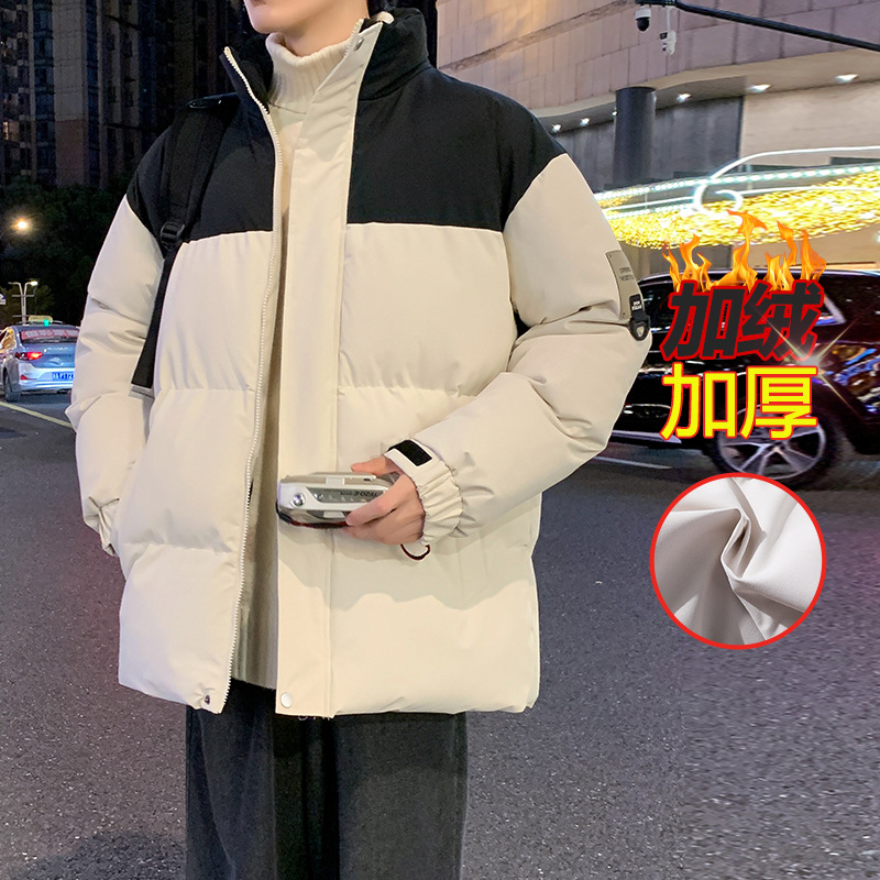 5XL - 8XL chaqueta de algodón de pluma grande chaqueta de hombre invierno engrosado chaqueta de algodón cálida marca de moda de hombre suelta chaqueta de algodón casual