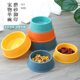 Simple round Pet Bowl dog food bowl dog food basin large, medium and small dogs cat food eating tableware pet supplies