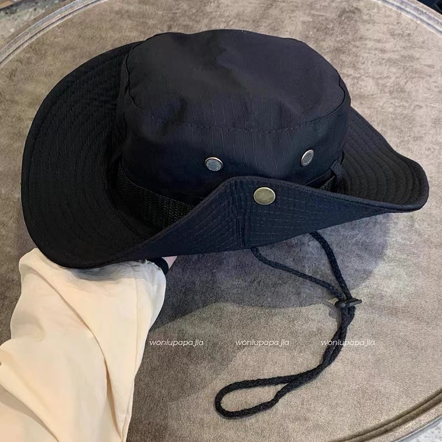 Sombrero de montañismo al aire libre femenino rosa ala grande sombrero de pescador japonés sombrero de sol protección solar sombrero de viaje camping occidental sombrero de vaquero masculino