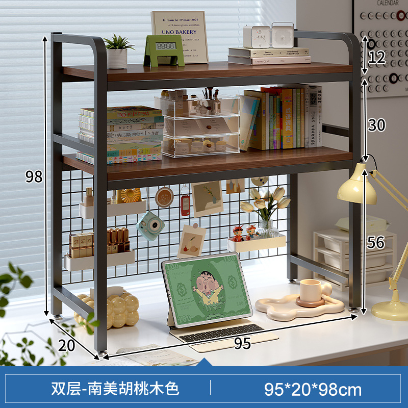 INS estilo agujero tablero de escritorio estante de almacenamiento estantería de múltiples capas estudiante dormitorio escritorio de la computadora escritorio estante de escritorio