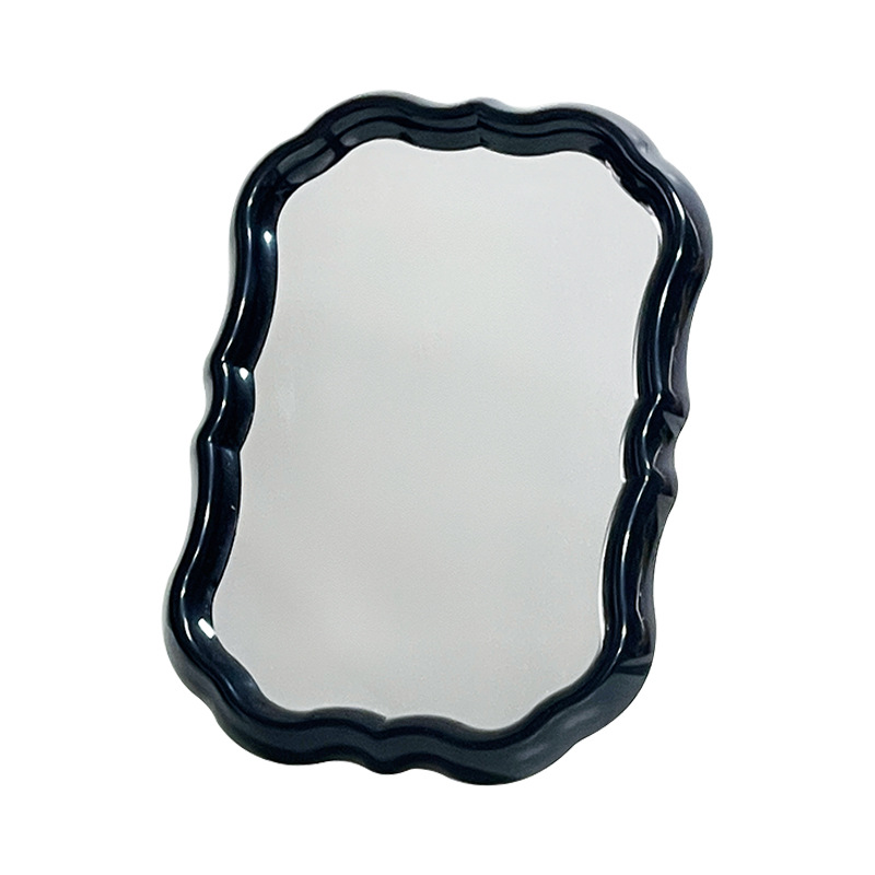 Nuevo espejo de flores dormitorio creativo dormitorio escritorio de alto valor de visualización dormitorio estudiantil espejo de maquillaje espejo de escritorio