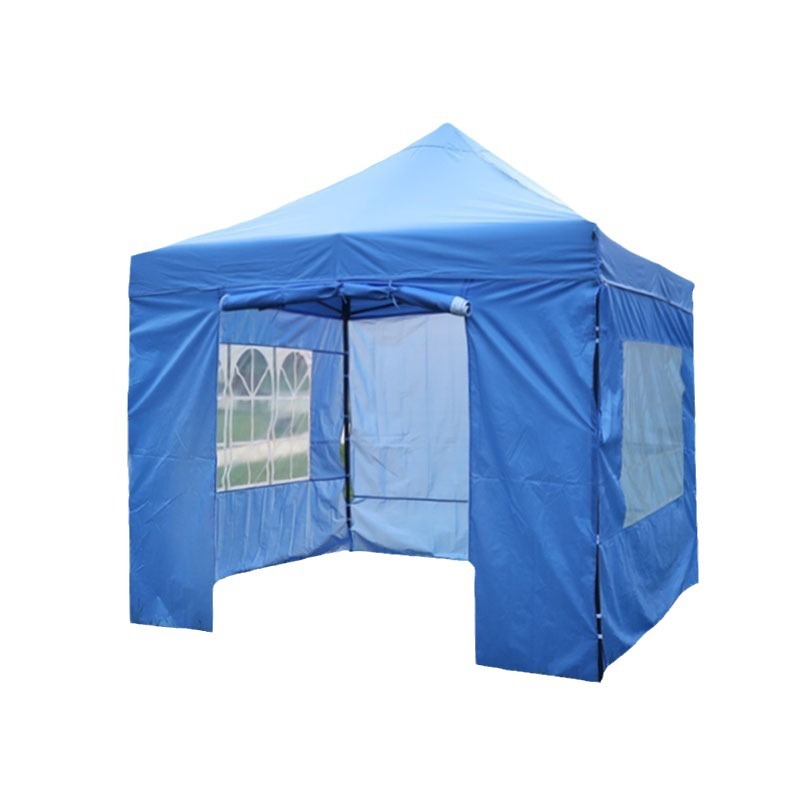 Carpa publicitaria plegable 3x3 m con tela transparente opcional