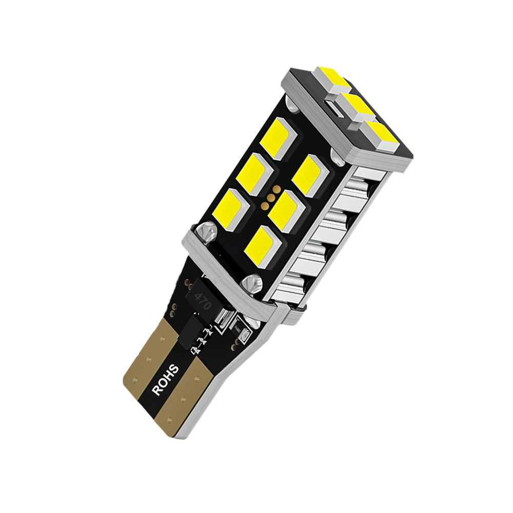 Shangxian spot LED auto luz t15 luz de marcha atrás 2835 + 15SMD + w16w + decodificación luz de freno de amplio voltaje corriente constante