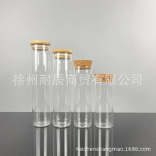 底直径47mm高硼硅试管玻璃瓶软木塞圆柱管制瓶直筒干花永生花瓶子