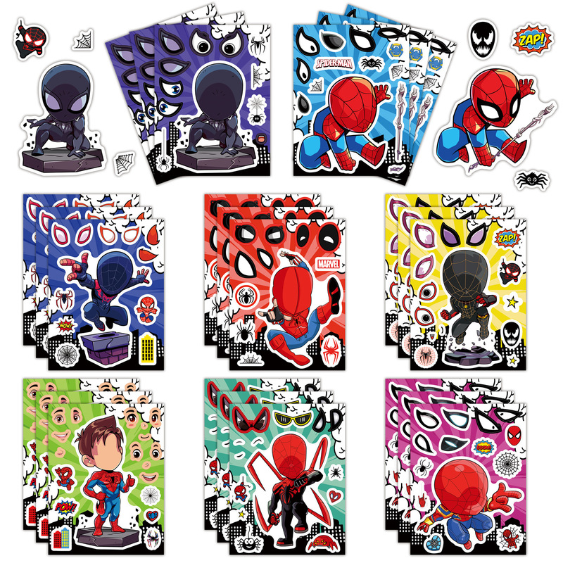 8 Cartoon Spider-Man Cartoon Stickers Children's Hand Account Face Stickers DIY Creative Cartoon Collage Waterproof Stickers 8 Cartoon Spider-Man Cartoon Stickers Children's Hand Account Face Stickers DIY Creative Cartoon Collage Waterproof Stickers