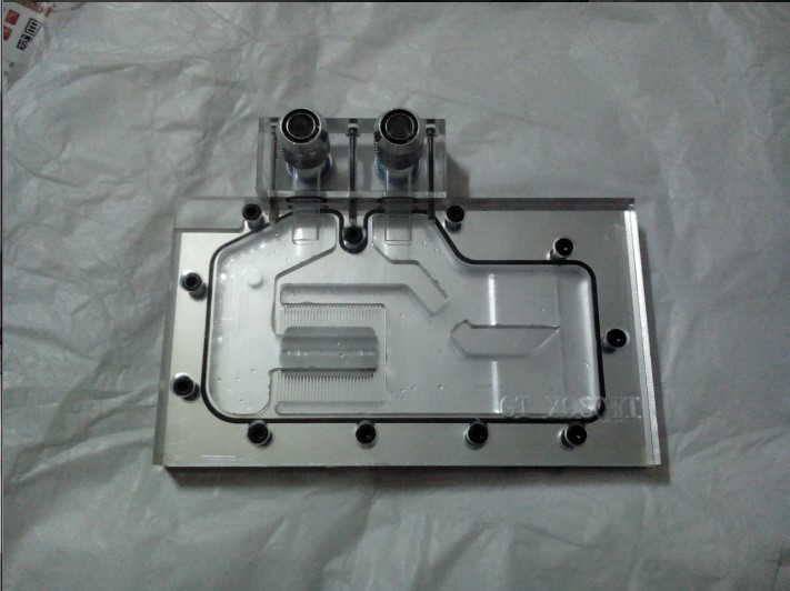 GTX980TI TITAN X公版全覆盖显卡水冷头 头 微水道 紫