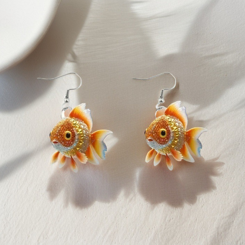 cute acrylic retro design earrings