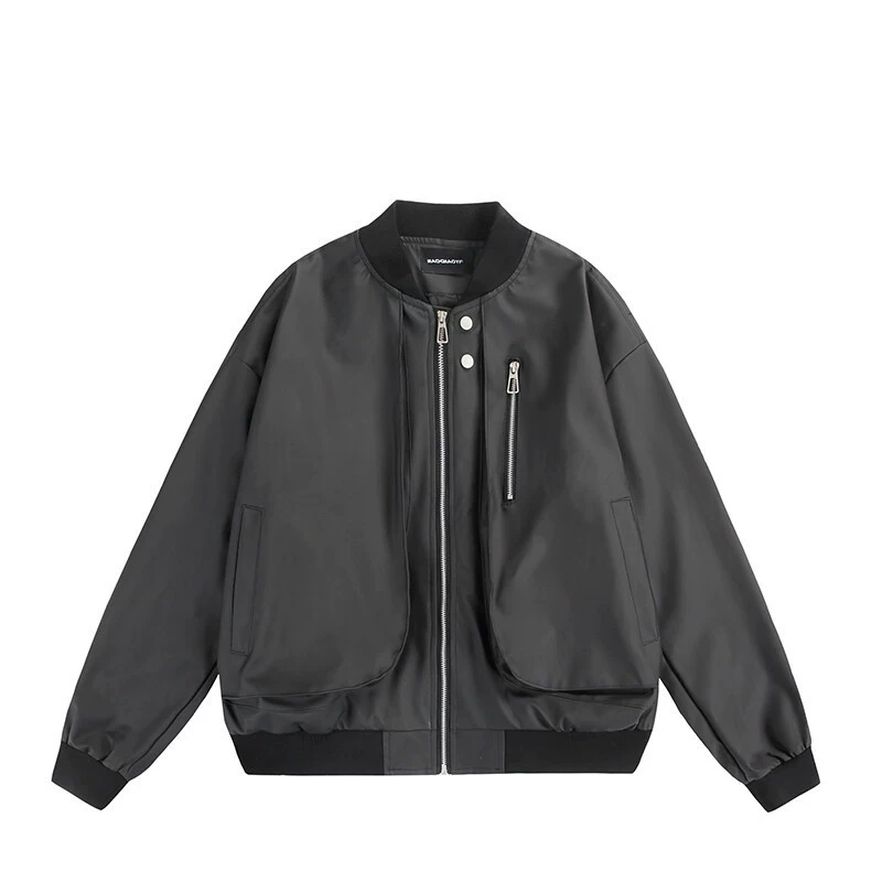 Polyurethane autumn jacket for men and women, 2025 years, loose fit, fitted