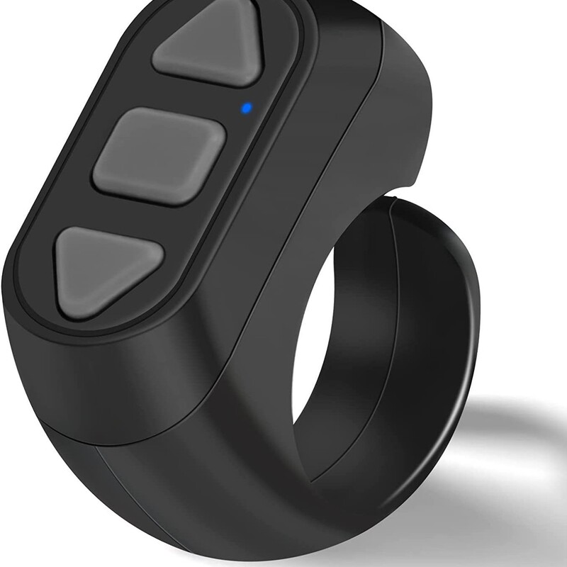 指輪 Bluetooth リモコン、怠け者が TikTok をブラウズ、いいね、写真、自撮り、ビデオ、ショートビデオ、ページめくりコントローラー|undefined