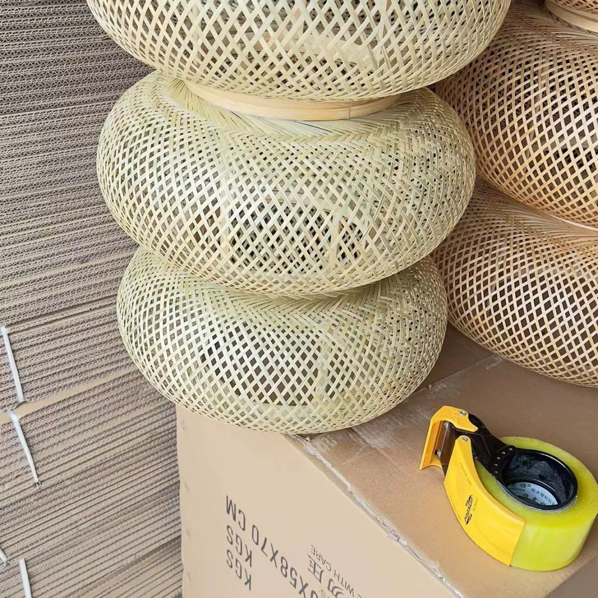 Китайская ручная ручная стрельба из бамбука фонарь декоративный реквизит для свадьбы ребенка