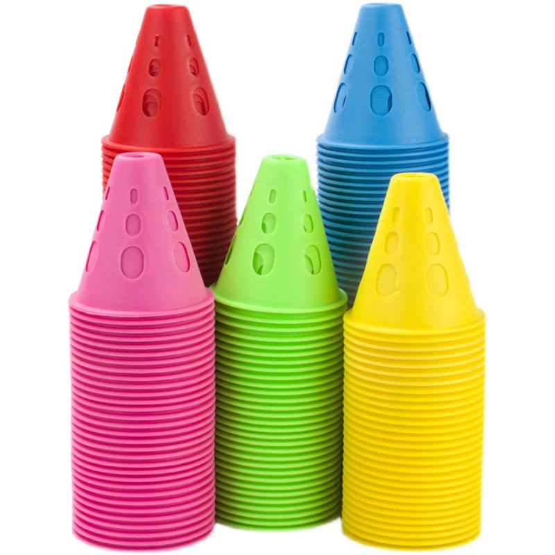 Многоцветный роликовые коньки ворсовая чашка плоский цветок ворс Катание на коньках обучение блокпост обучение фантазии над ворсом препятствие роликовые коньки чашка утолщенная ветрозащитная