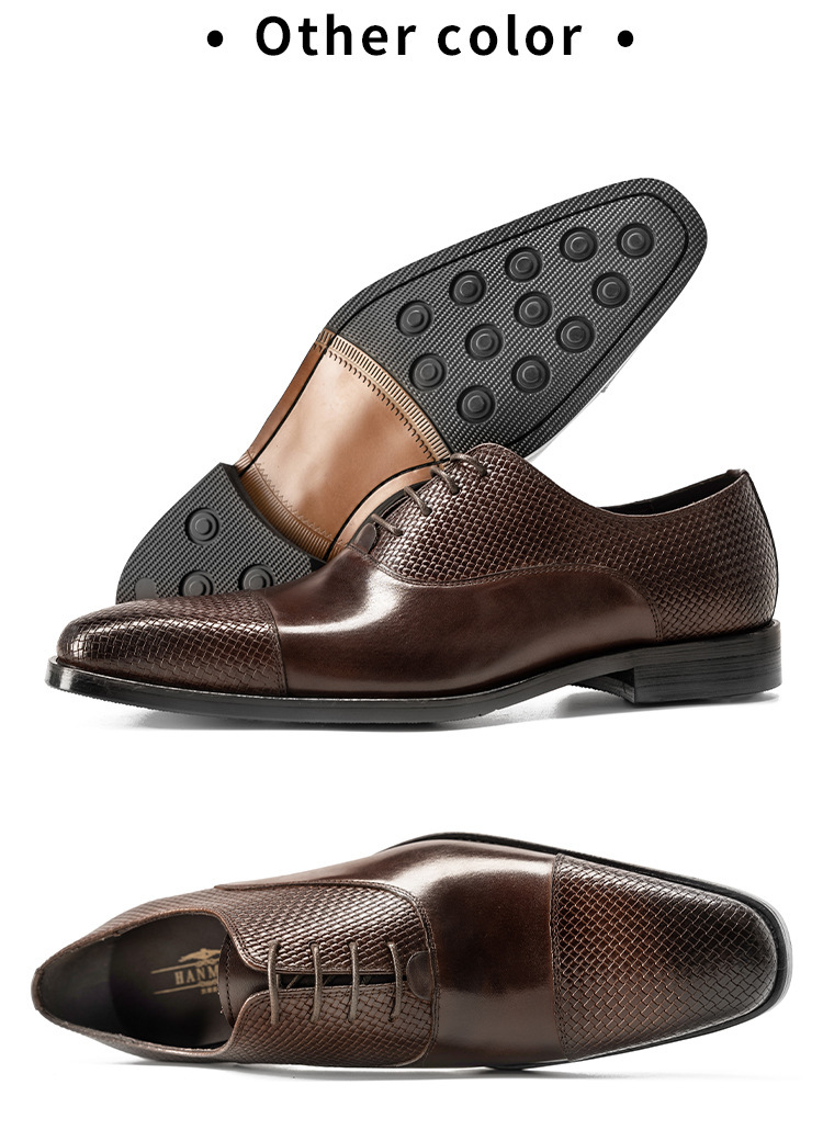 [One piece is also ex-factory price] Three-joint men's shoes business dress British leather shoes men's Oxford shoes_vogvips.com