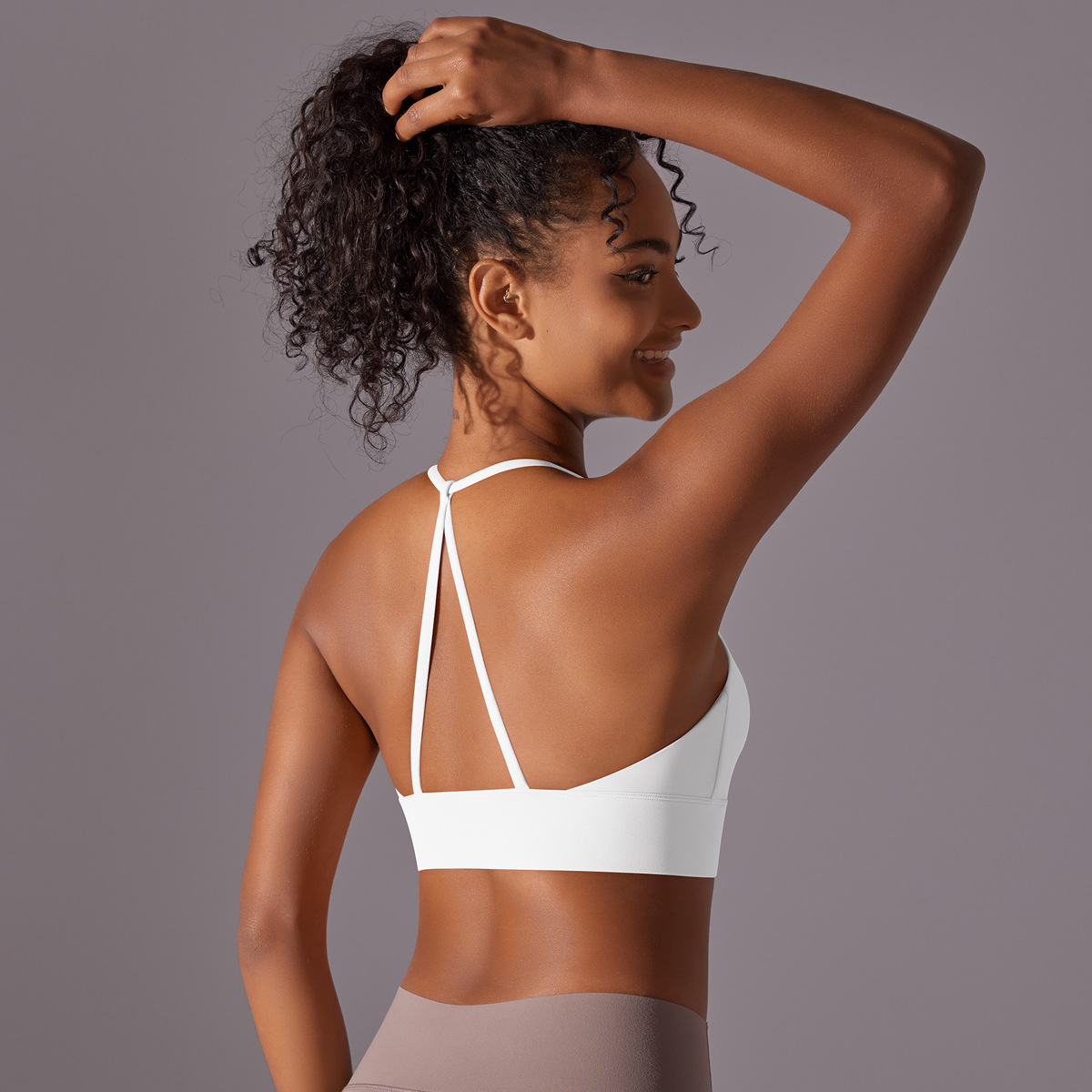 140g Weight Sleeveless Sleeve Length Nylon Fabric Type Short Top Length Halter Crisscross Tank Tops Type Fitness, Yoga, Sports Occasion Halter Neck Neckline Solid Color Pattern Sports Style Sports Solid Color Nylon Halter Neck Active Tops Halter Crisscross Tank 11