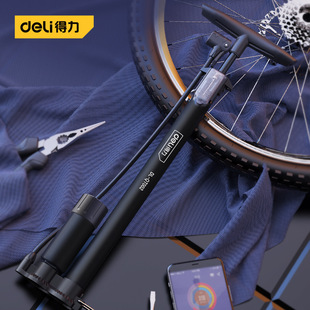 Deli Tool Inflator Portable Bicycle Electric Vehicle Balloon Inflatable Household Small High Pressure Basketball Inflatable