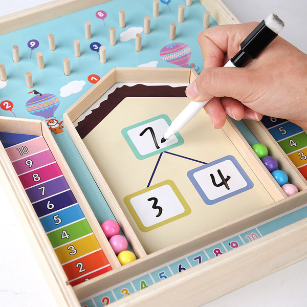 Wooden children's digital toy