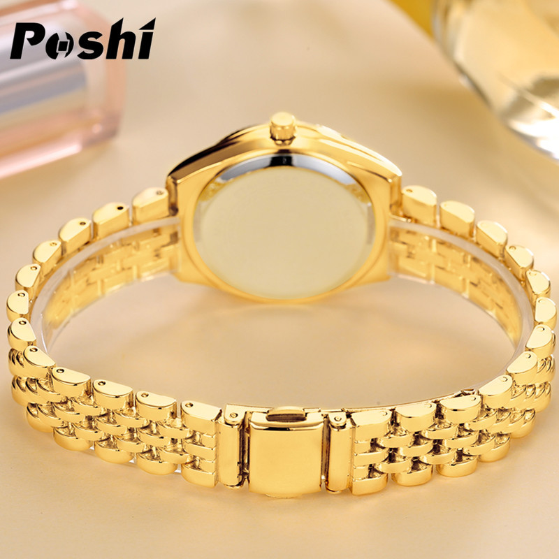 2023 nuevo reloj de marca POSHI simple correa de acero para hombres y mujeres reloj de cuarzo regalo de San Valentín reloj de pareja para hombres