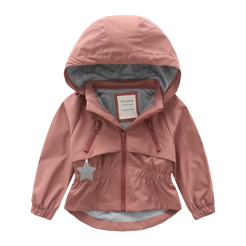 Children's Clothing Girls' Fashionable Coat New Coat Windproof Hat Detachable Waterproof Fleece Pure Cotton Children's Jacket