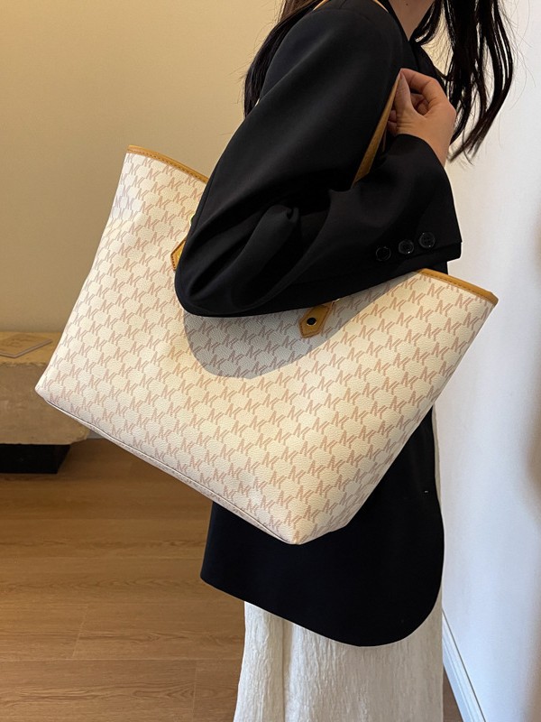 Bolsa de gran capacidad de dama de alta calidad 2025, nuevo tipo de bolso de hombro versátil, bolso de mano de viaje retro de moda