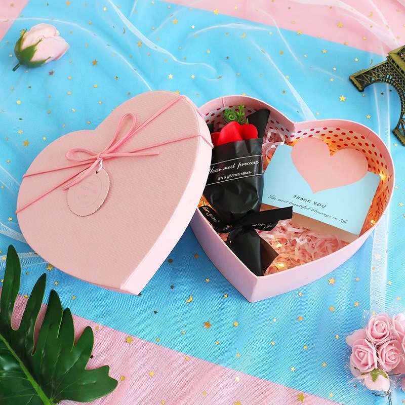 Caja vacía 52 caja de regalo caja de cumpleaños caja de regalo en forma de corazón caja de regalo de lápiz labial para novia 0 pequeño amor