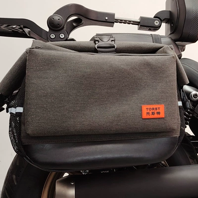 quick release side bag canvas – Motorcycle bumper - new-quick-release-canvas-side-bag-1-pair-of-left-and-right-mounting-brackets-black
