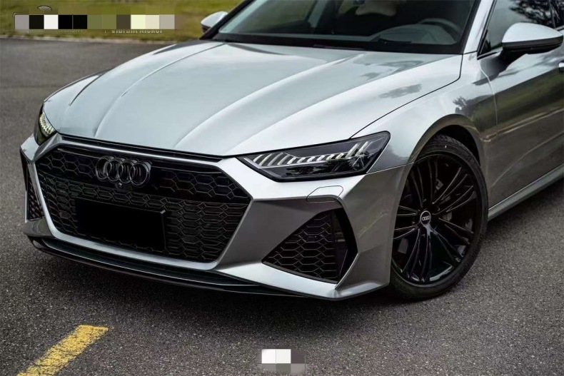 19-24 Austrian a7 modified S7/RS7 honeycomb middle net large surround front bar assembly A7 black warrior 24 wholesale
