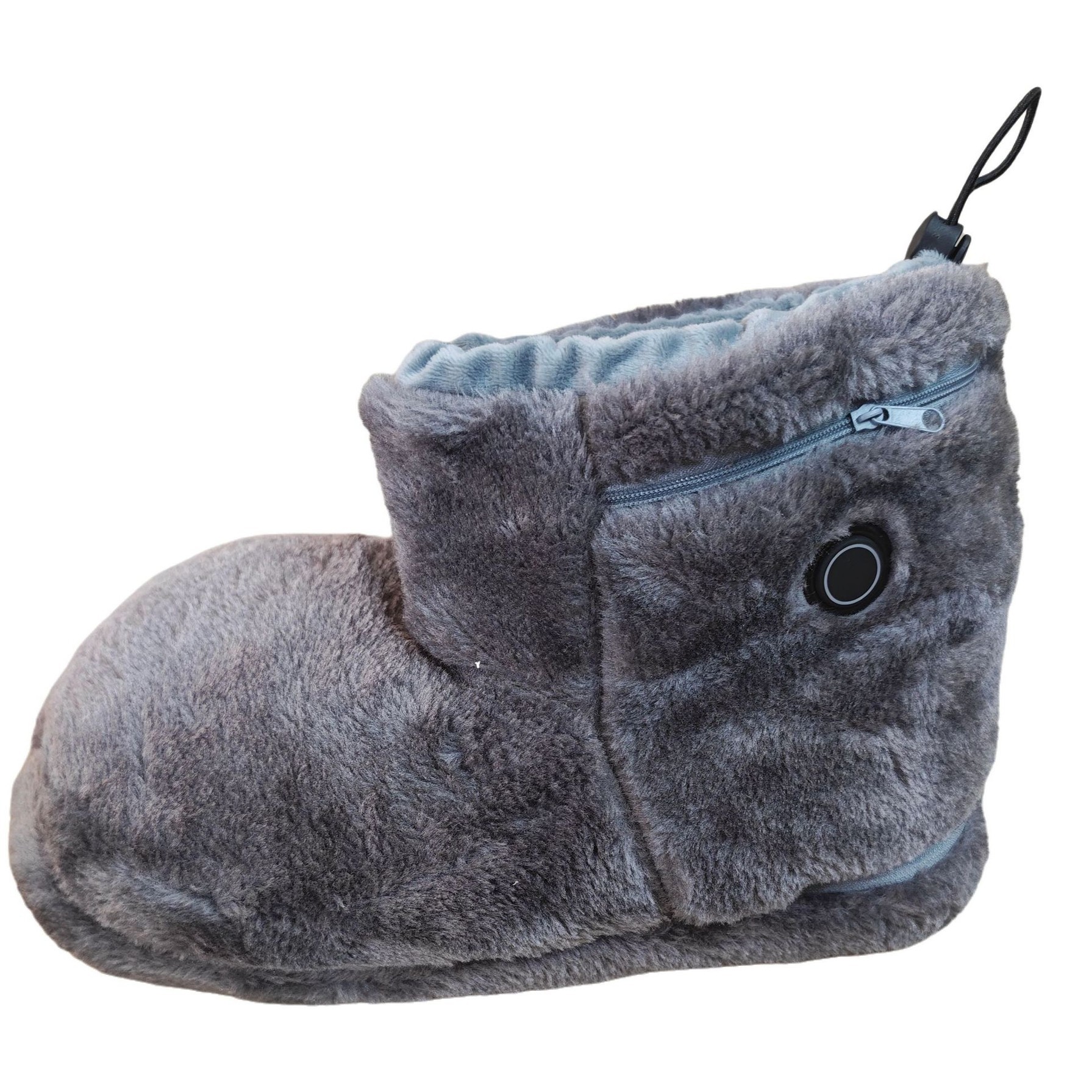 USB Heated Foot Warmers, High-Top Plush Electric Heating Shoes, Office Dormitory Warm Heating Boots, Five-Level Temperature Adjustment, Cross-Border