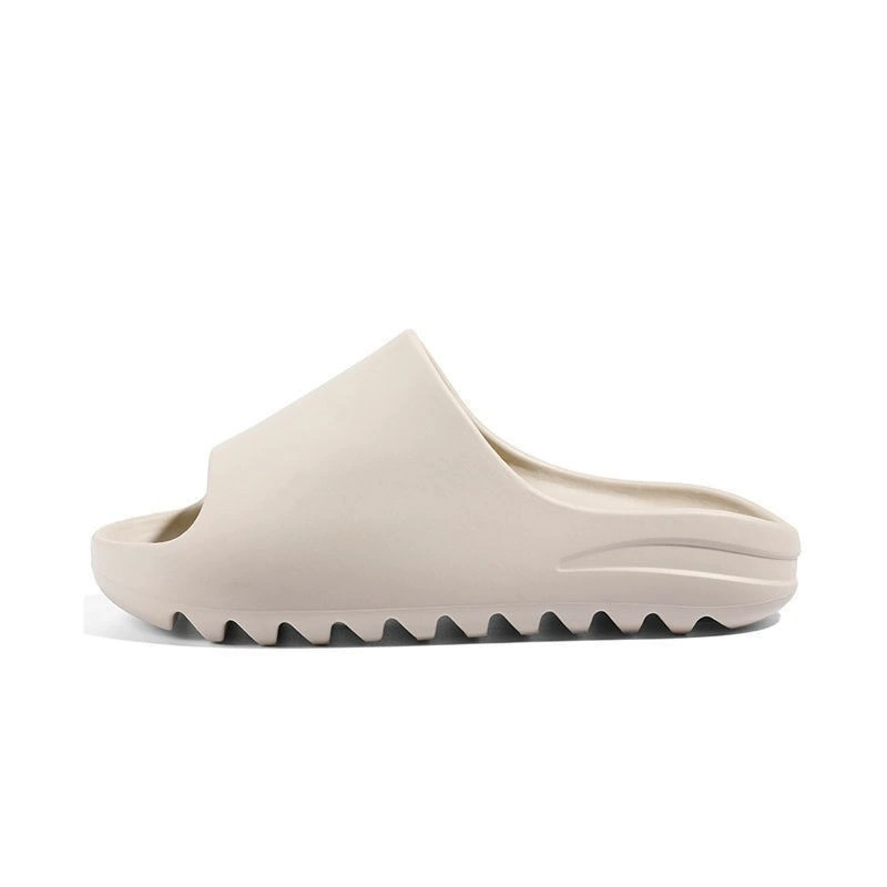 Анти-терение и анти-скольжение тапочки Yeezy Drag Slide мужские и женские, толстая подошва, пляжные сандалии, препятствуют скольжению, мужские и женские, кокос