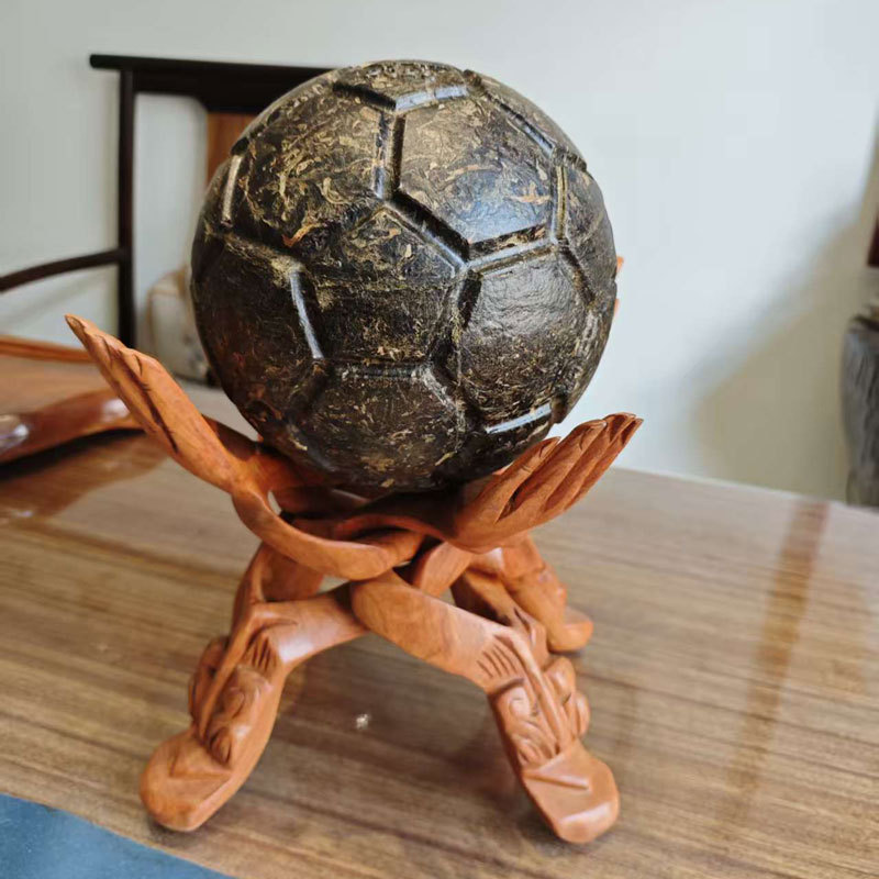 2026 World Cup Football Craft Tea 3D Figurine Pu'Er Tea Raw Tea World Cup Football Tea Sculpture Figurine