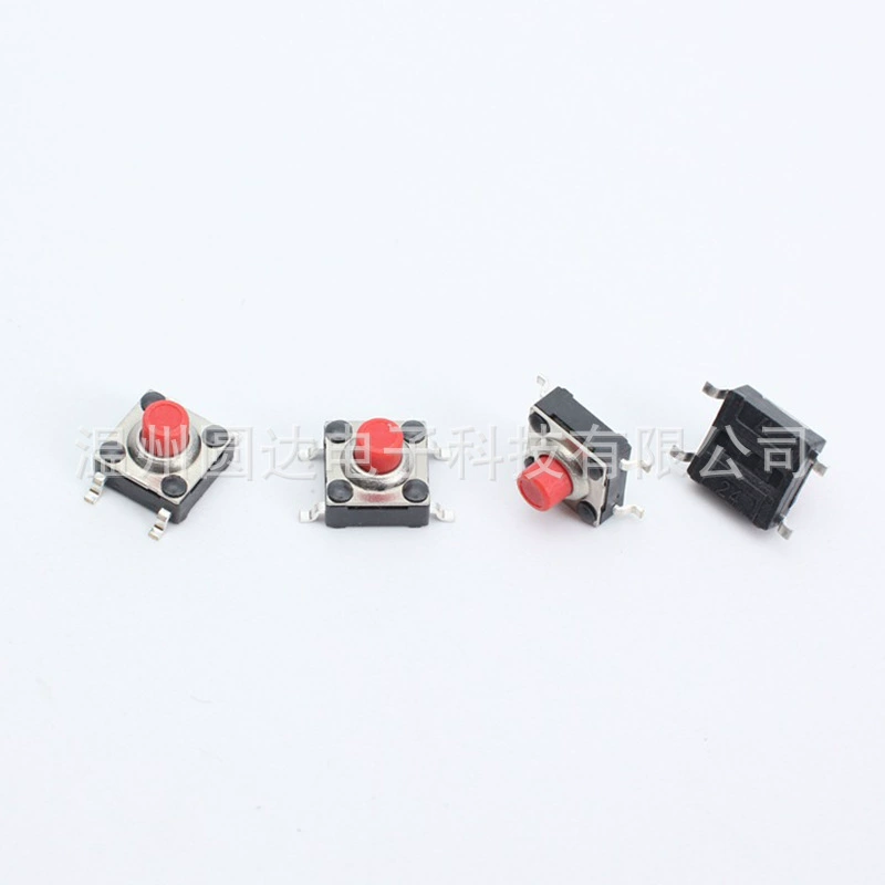 Touch switch 6×6 waterproof, deep-pull cover switch, waterproof switch, manufacturer supplies 6*6 switch