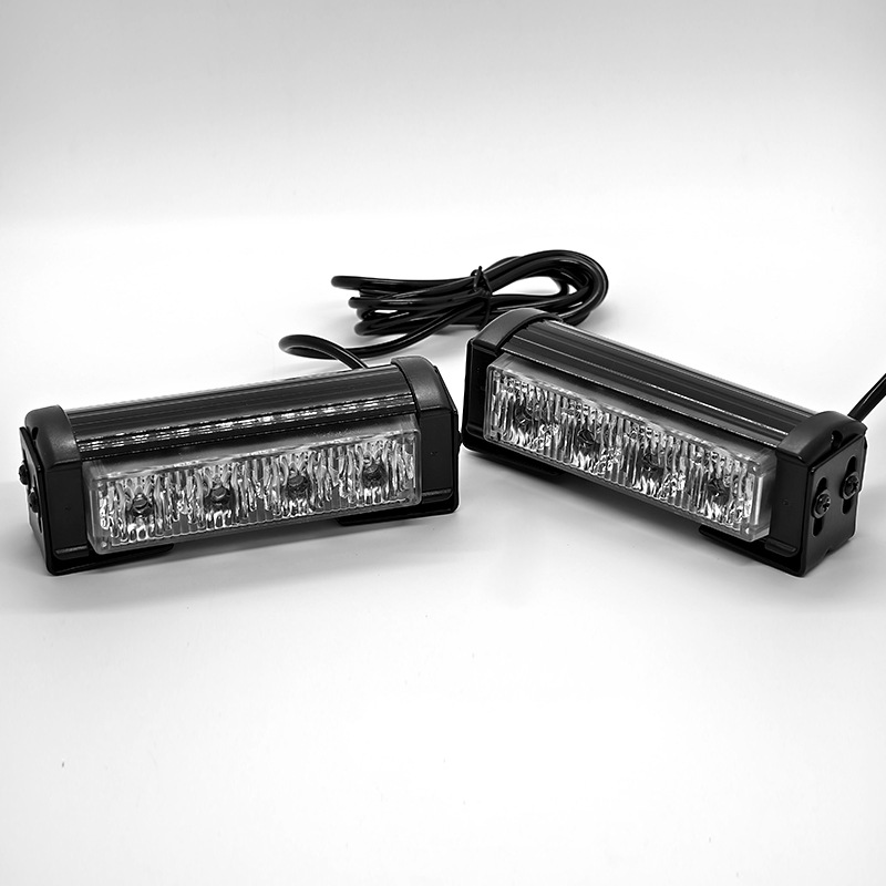 Car 4-Led Warning Light Modification, Dual Car Lights, Grille Decoration, Strobe Light, Flashing Light, Long Bar Light, Roof Light
