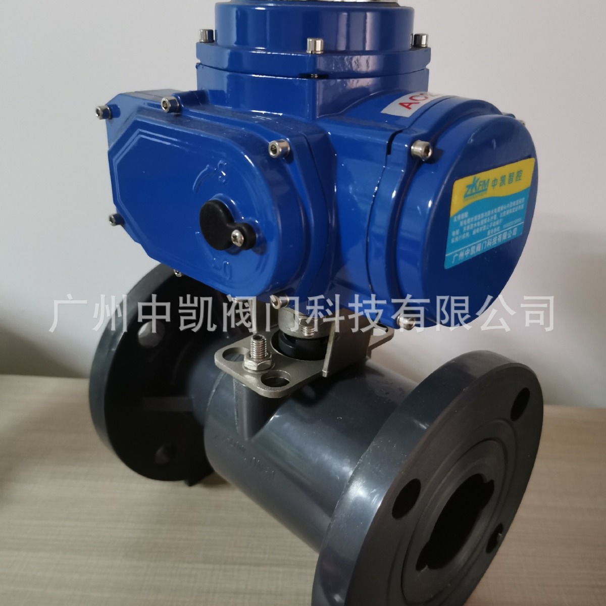 供应暖通电动PVC法兰球阀/水处理球阀/双由令活接电动PVC球阀