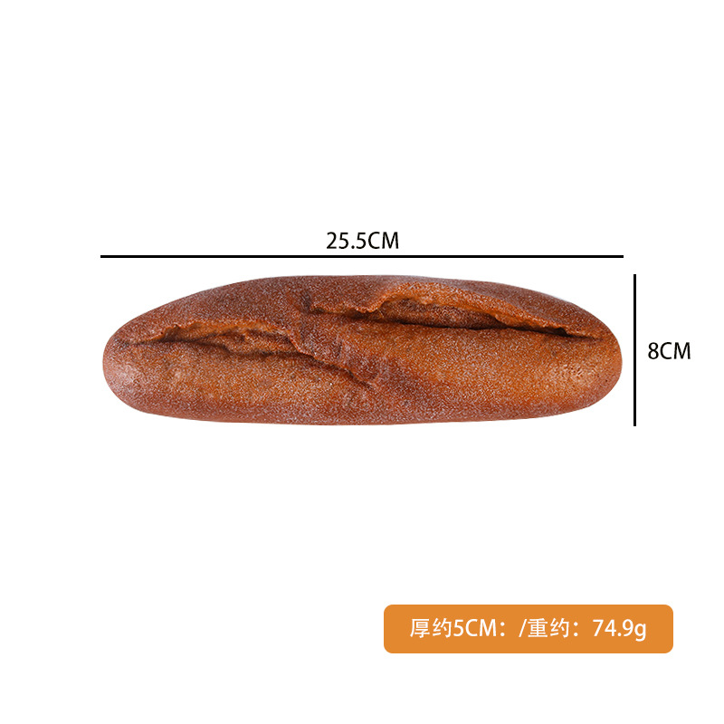 Entrega de una sola pieza PU falso pan decoración de la boda modelo de decoración de la habitación accesorios largo francés palo modelo de simulación de pan
