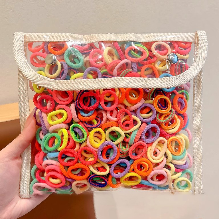 Pequeño anillo de cabello para niños anillo de toallas para niñas cuerda sin costuras correa de cabello para bebés anillo de pulgar adornamiento para el cabello al por mayor