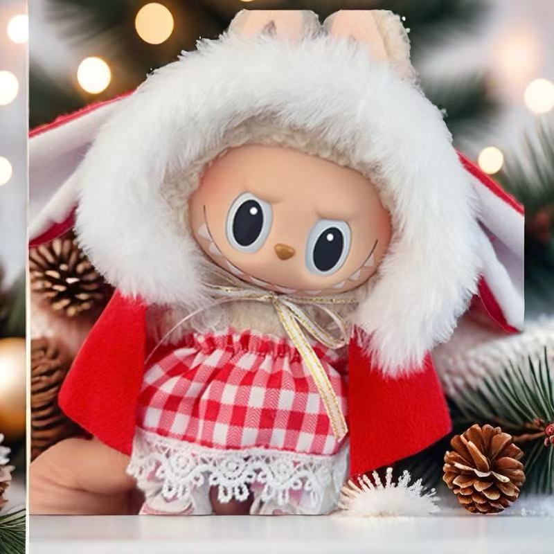 娃衣拉布衣服布裙子lab盲盒公仔换装套装娃衣7cm换装1uba可爱适于