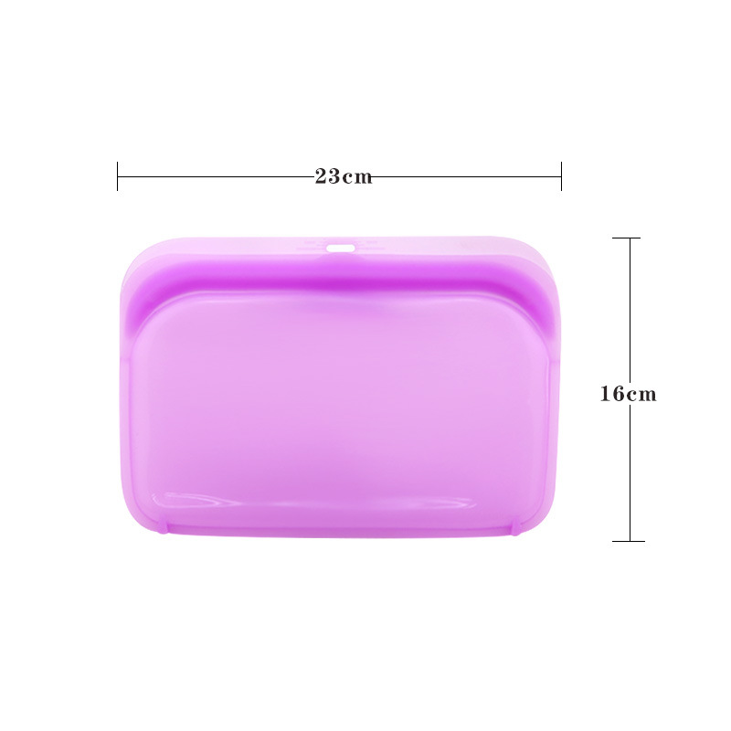 Bolsa sellada de silicona para almacenamiento de alimentos, frutas y verduras, bolsa de conservación para refrigeración, a prueba de fugas, antiolor, bolsa de conservación a prueba de fugas