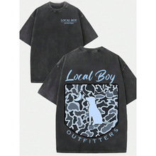 �W�a��TDog Silhouette - Camo - "Local Boy Outfitters" Graphi