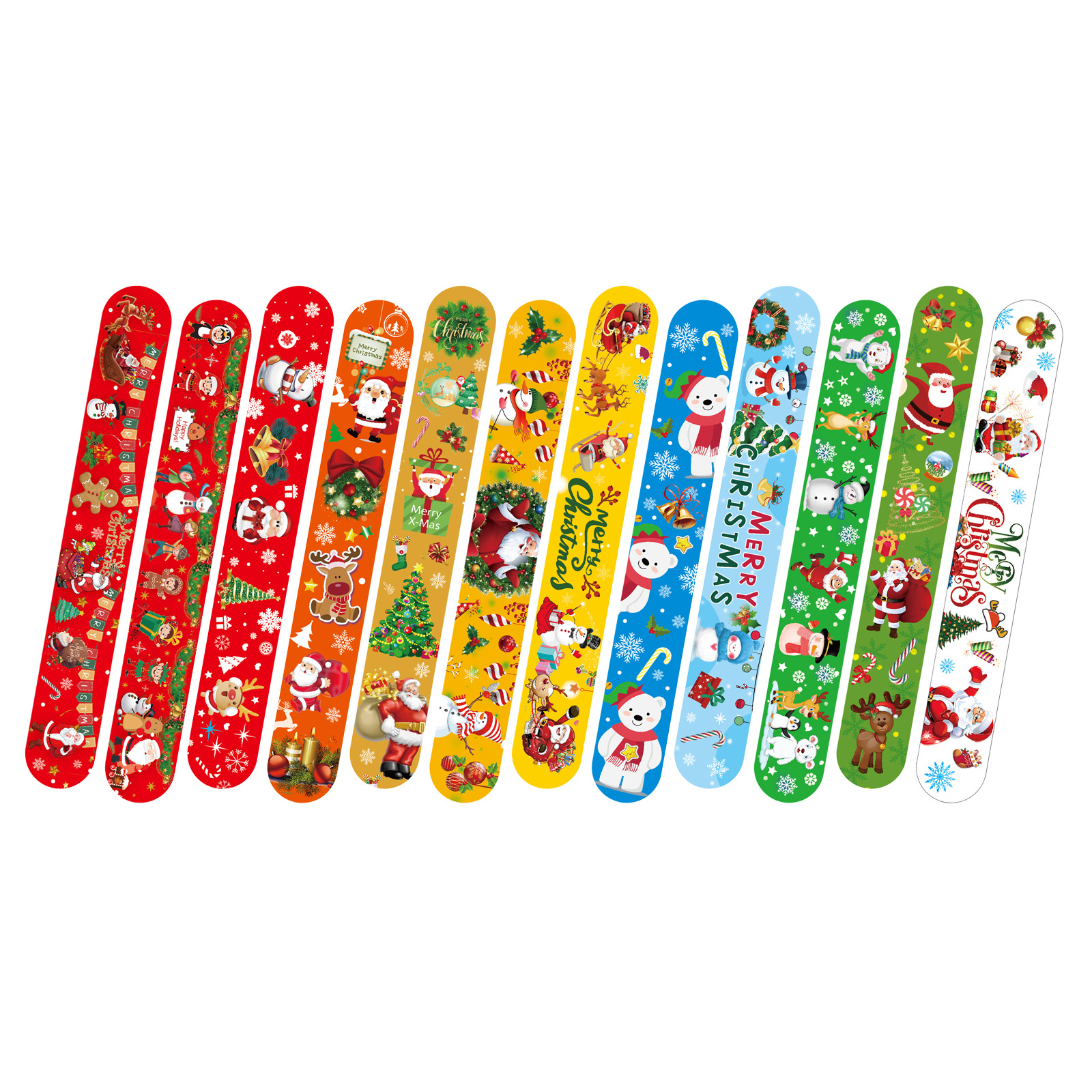 Creativa de dibujos animados Navidad temática fiesta collar PVC para niños brazalete de decoración