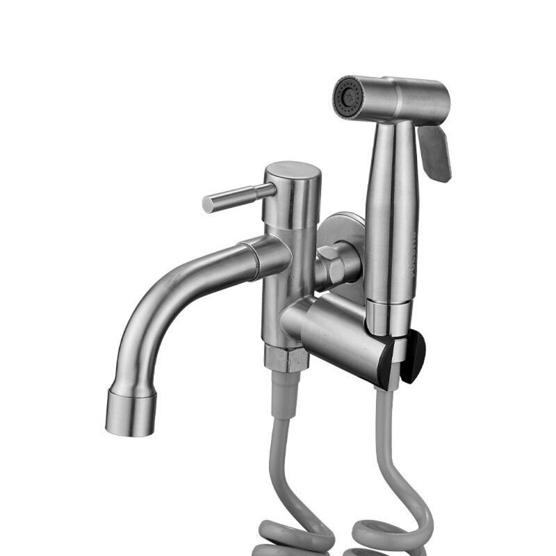 BTV4 Balcony Mop Pool Faucet with Spray Lengthened Splash-proof Head Washing Mop Pool Two-in-One Wall Single Cold Dragon