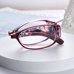 2024 New Model Heat Transfer Foldable Reading Glasses for Fashionable Middle-Aged and Elderly People Portable Ultra-Light Blue Light Blocking Reading Glasses