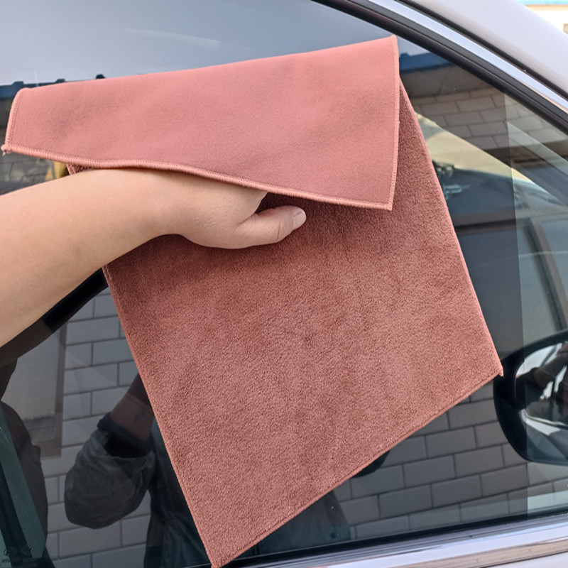 ロゴを印刷できる新しい二重鹿毛皮のタオルは、ベルベットの洗車タオルを真似て、毛が落ちにくいタオルを拭くことができます|undefined