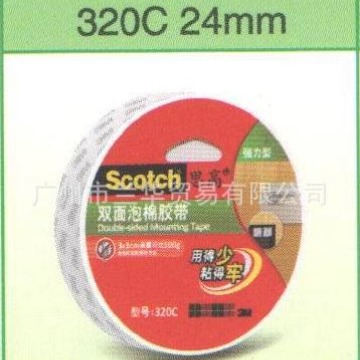 3M ˼�� 320C-24 ˫�����޽���(��Чǿ����) 24mm*5.5m