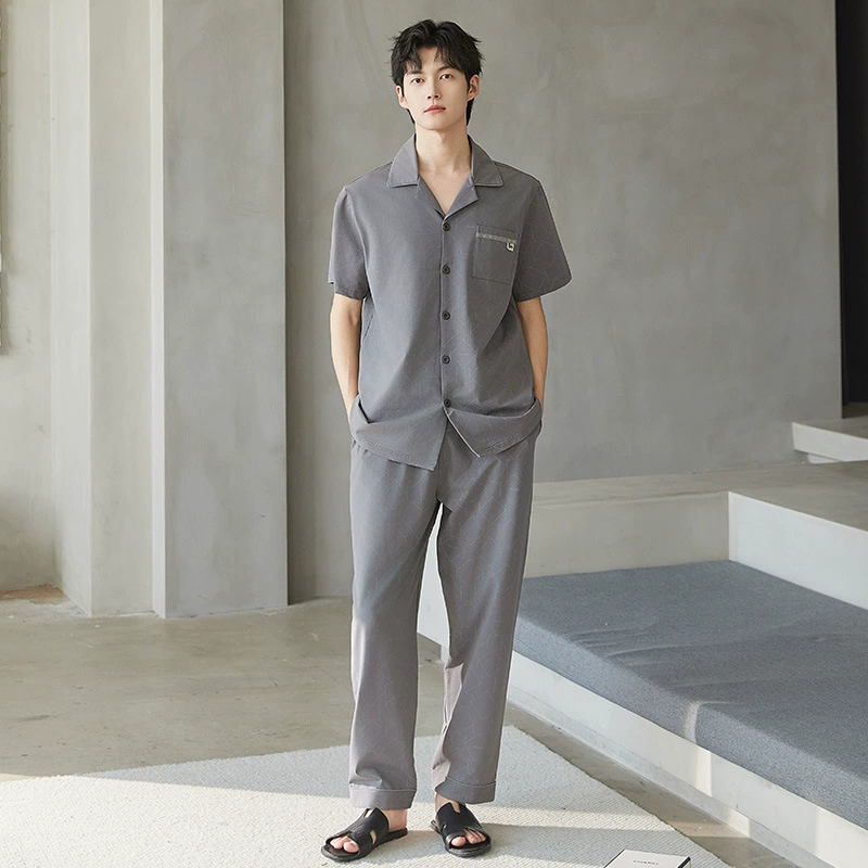 Летняя элитная пижама, брюки, свободный крой, oversize, для подростков, с коротким рукавом