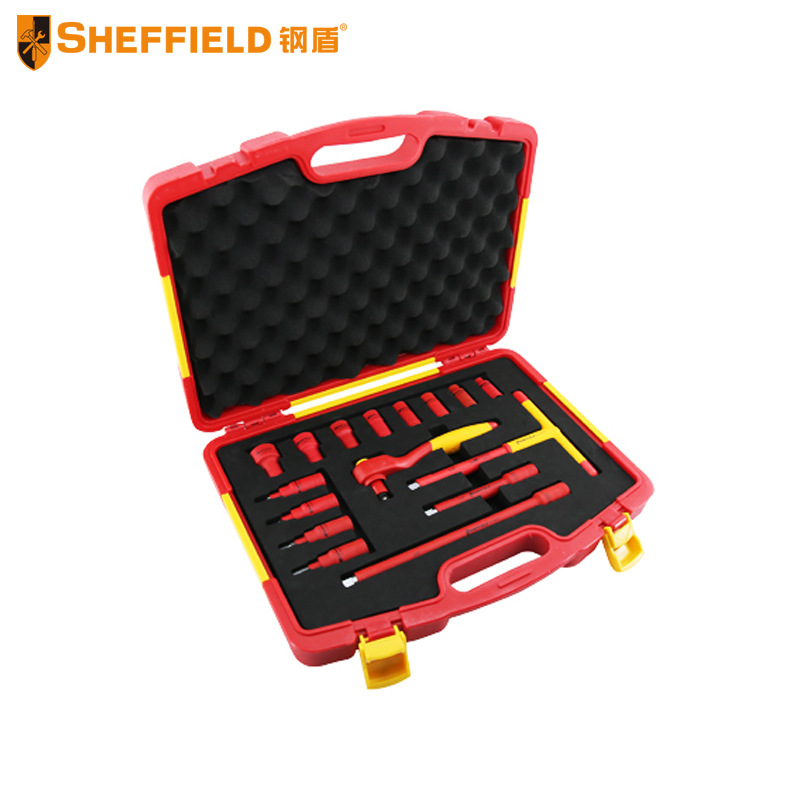 钢盾 S158016/S158021 16/20件套10/12.5mm系列绝缘套筒组套