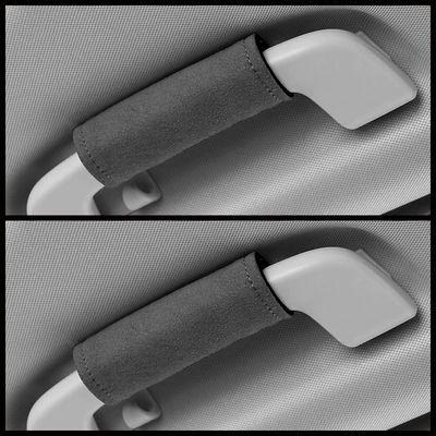 handle protective cover car door: Sürətlər qutusu və əl tormozu başlıqları - default-unbranded-for-other-car-models-please-specify-gray-suede-leather-driving-gloves-one-pair