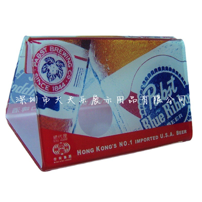 深圳生产销售压克力桌机展示架 彩色桌面广告台卡款式独特多样