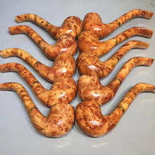 高档凉山崖柏满瘤疤木质烟斗多款实木雕刻烟嘴送男友老公长辈礼物