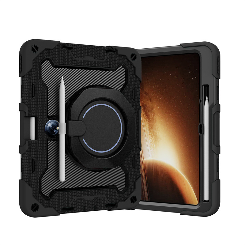 Suitable for Oppo Pad2 2023 Colorful Silicone Tablet Case Pc Bracelet Rotating Stand Oppo Pad Protective Case Suitable for Oppo Pad2 2023 Colorful Silicone Tablet Case Pc Bracelet Rotating Stand Oppo Pad Protective Case