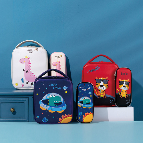 Manufacturer's new lightweight and easy-to-carry student portable lunch bag, Oxford cloth rabbit cartoon thermal bag for primary school students