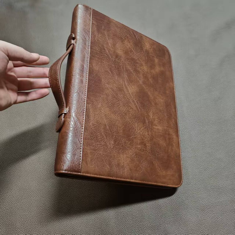 High-Quality Business Folders Made in Guangzhou, Multifunctional Portable Briefcases That Can Hold iPad Computers and Manager Folders